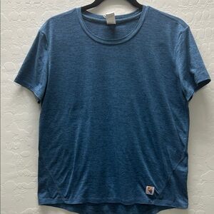 Red Rock Running Company Women’s Blue Performance Tech Short Sleeve Shirt in